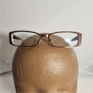 Marchon Frames U Turn Flex Hinge Color Changing Size 52-15 135 Brown/Tan